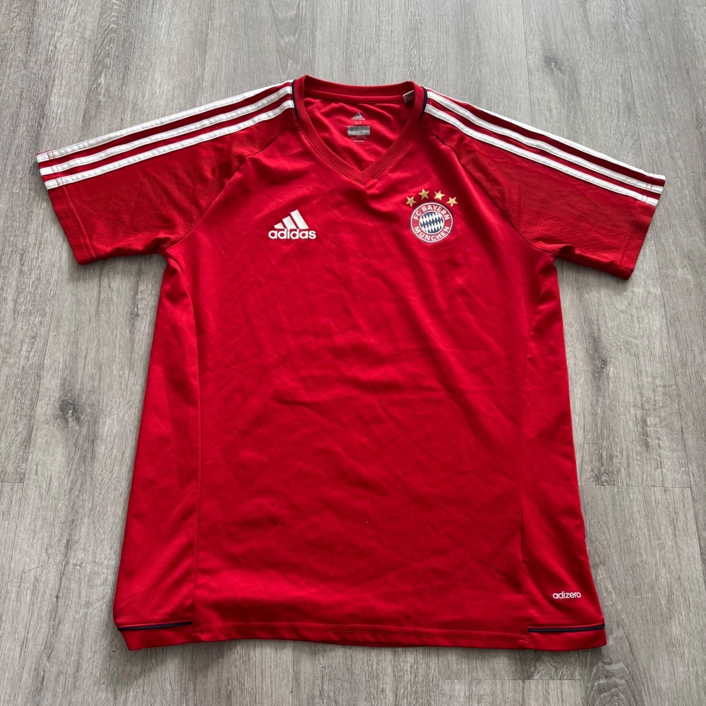Adidas FC Bayern Munich 2017-18 Home Jersey Red Climacool BQ2459 Mens Medium